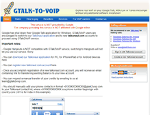 Tablet Screenshot of gtalk2voip.com
